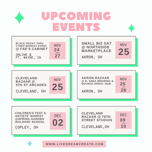 Upcoming events poster