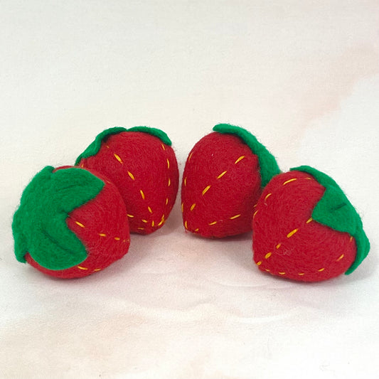 Felt Strawberries - Set of 4