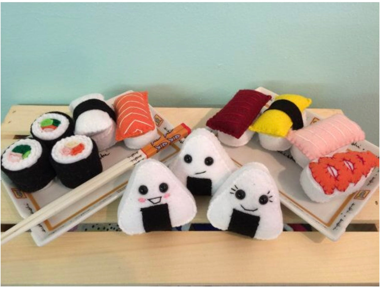 Felt Onigiri Rice Sushi Plush Toy