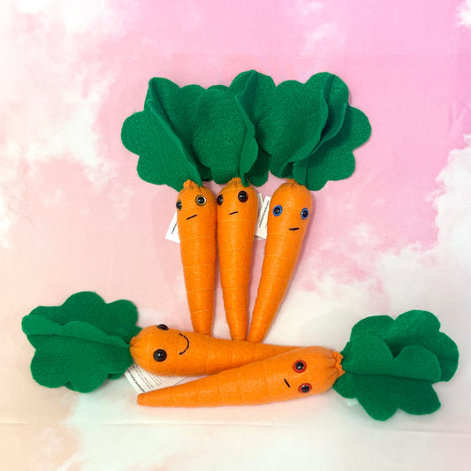Large Carrot Plush - with Face